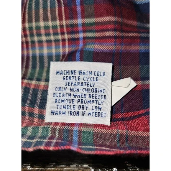 Ralph Lauren Mens XLT Tall Plaid Button Down Shirt Multicolor Cotton Pony Logo - Picture 5 of 9